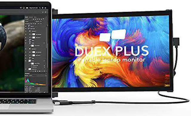 Alt view image 19 of 20 - Mobile Pixels DUEX Plus 13.3" 16:9 FHD Portable Laptop LCD Monitor, Deep Gray
