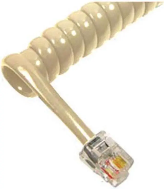Alt view image 2 of 2 - CABLESYS ICC-ICHC406FIV GCHA444006-FIV / 6' IVORY HANDSET CORD