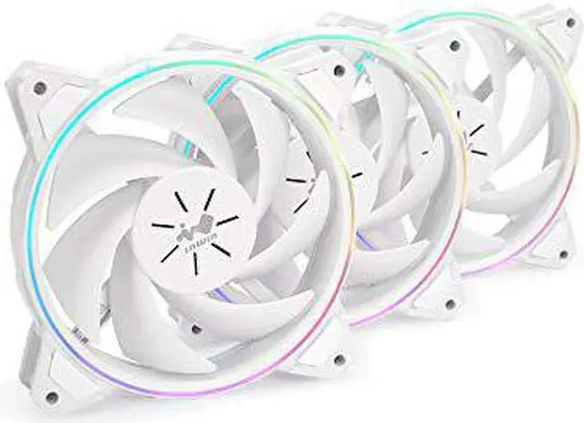 Alt view image 3 of 4 - in win sirius pure (asp120) 120mm white addressable rgb fan