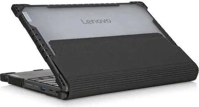 Alt view image 11 of 11 - Lenovo Case For 300e Chrome MTK And 300e Win - For Lenovo Chromebook, Notebook - Black, Transparent - Bump Resistant, Drop Resistant - Polycarbonate, Thermoplastic Polyurethane (TPU)
