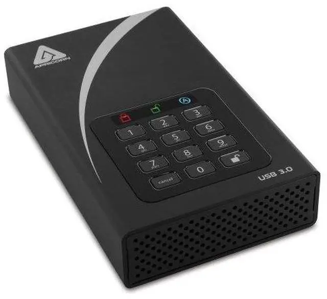 Alt view image 4 of 20 - Apricorn Aegis Padlock DT 10TB USB 3.0 Encrypted Desktop Drive