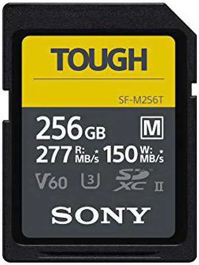 Alt view image 3 of 12 - Sony 256GB SF-M Tough Series UHS-II SDXC Memory Card SFM256T/T1