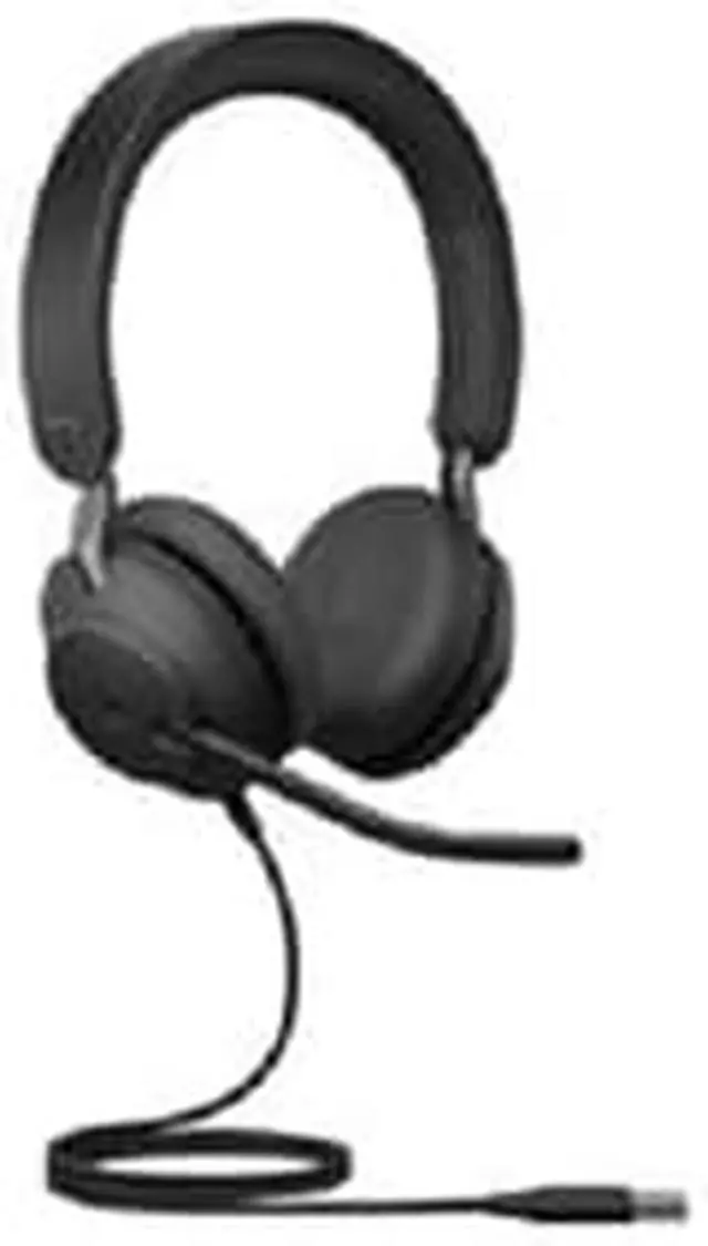 Alt view image 2 of 9 - Aluratek Wired USB Headset with Noise Reducing Boom Mic, Black AWHU01FJ