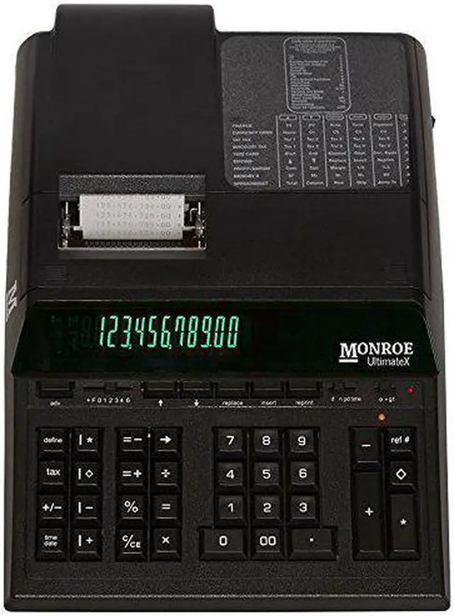 Alt view image 2 of 2 - Monroe MNEULTIMATEXB Ultimatexb 12 Digit IKT Desk & Print Calculator, Black