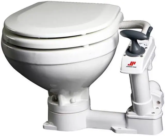 Alt view image 3 of 6 - JOHNSON PUMP COMPACT MANUAL TOILET 80-47229-01