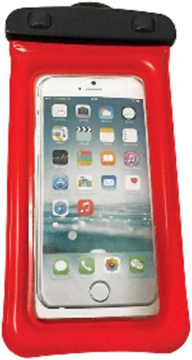 Alt view image 3 of 7 - WOW Watersports H2O Proof Phone Holder - Red 4" x 8