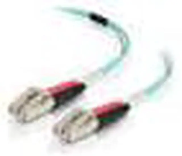 Alt view image 11 of 14 - C2G 5m LC-LC 50/125 Duplex Multimode OM4 Fiber Cable - Aqua - 16ft - 5m LC-LC 50/125 Duplex Multimode OM4 Fiber Cable - Aqua - 16ft