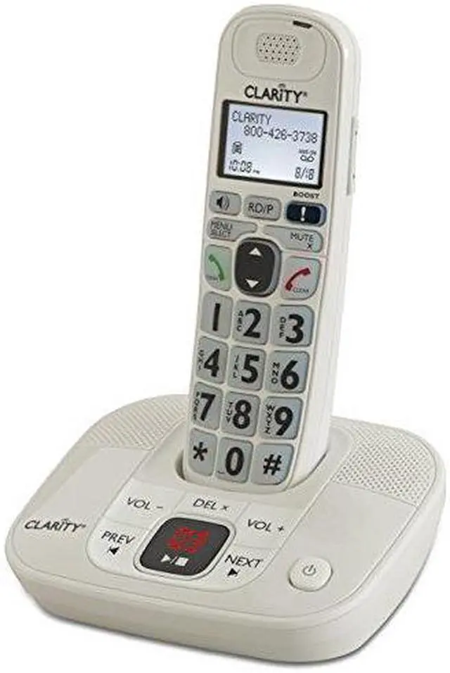 Alt view image 12 of 20 - Clarity D712 Digital DECT 6.0 Cordless Phone Integrated Answering Machine