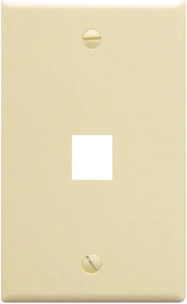 Alt view image 5 of 6 - ICC FACE-1-AL IC107F01AL - 1PORT FACE - ALMOND