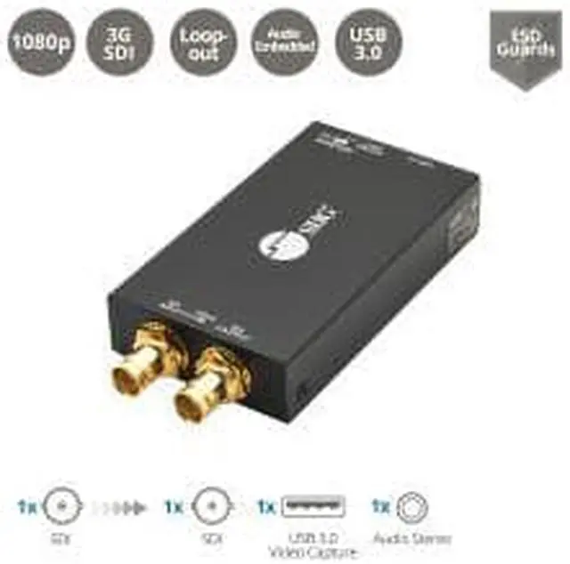 Alt view image 8 of 17 - SIIG AC CESD0K11S1 USB 30 3GSDI Capture Device with Loopout Brown Box