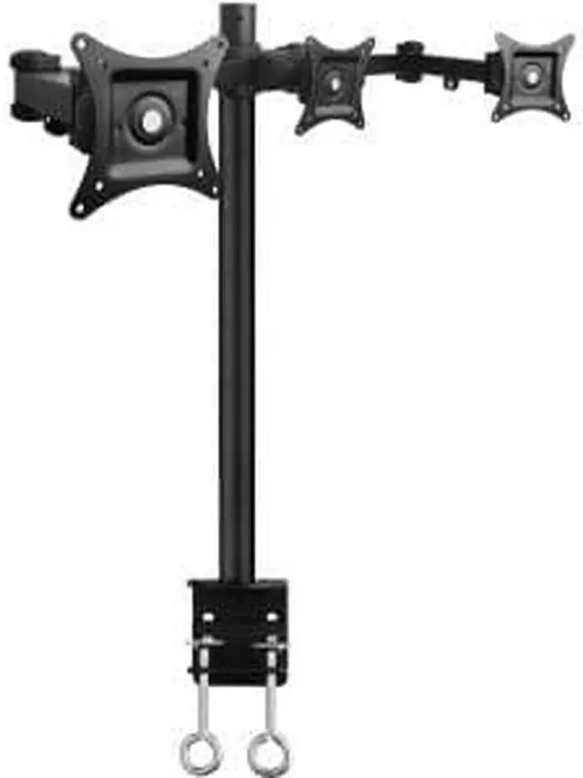 Alt view image 8 of 20 - Siig Articulating Triple Monitor Desk Mount - 13" To 27"
