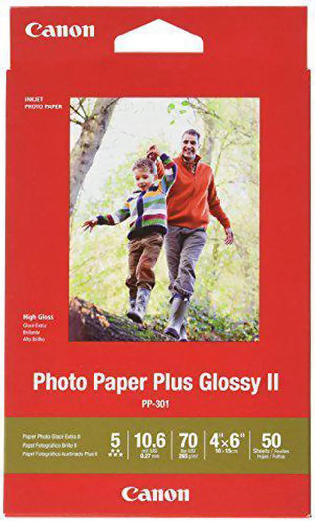 Alt view image 8 of 9 - Canon Photo Paper Plus Glossy Ii, 4 X 6, Glossy White, 50/Pack 1432C005
