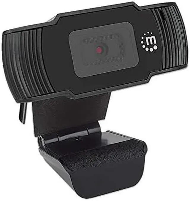 Alt view image 8 of 20 - Manhattan 2 MP 1080p Full HD 30 fps USB Webcam with Microphone - Black