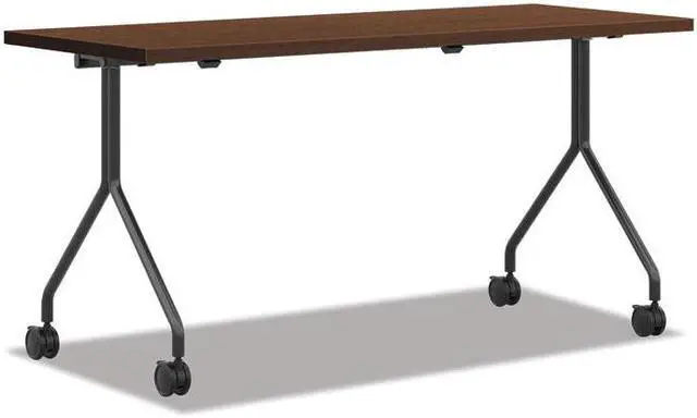Alt view image 4 of 6 - The Hon HONPT2472NSFF 24 x 72 in. Between Shaker Cherry Laminate Nesting Table, Cherry