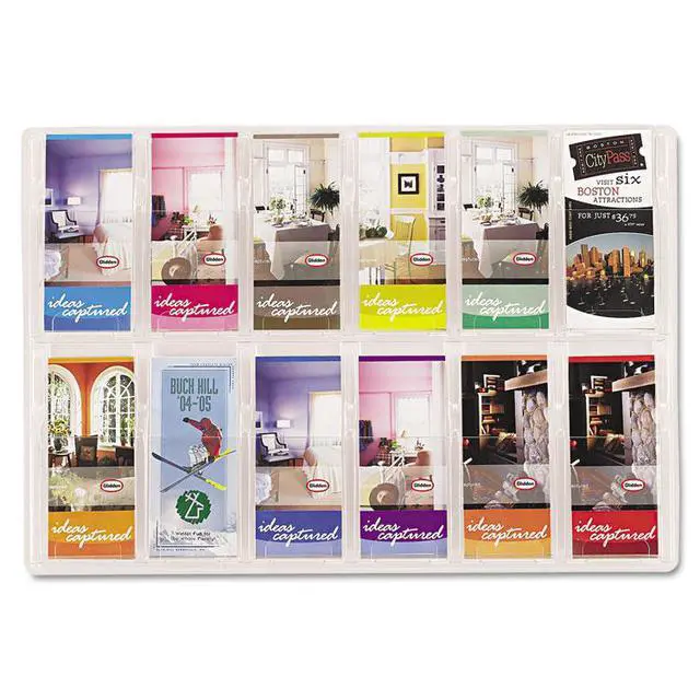 Alt view image 13 of 14 - Safco Reveal Clear Literature Displays Nine Compartments 30w x 2d x 22-1/2h