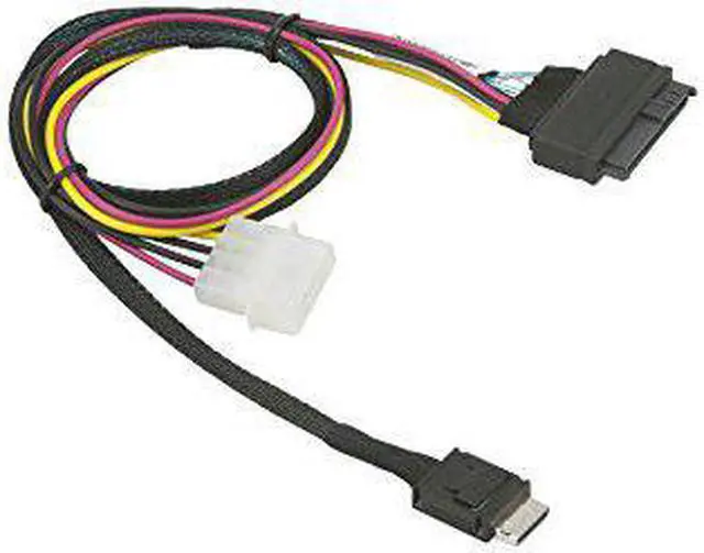 Alt view image 4 of 7 - Supermicro CBL-SAST-1011 75cm OCuLink to PCIE SFF-8639 U.2 with Power Cable