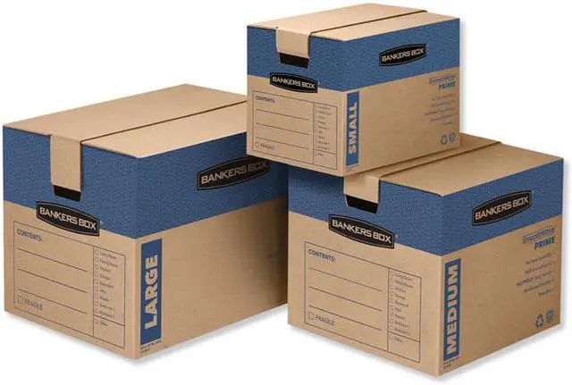 Alt view image 8 of 12 - Bankers Box SmoothMove Prime Large Moving Boxes Lift Lid 24l x 15w x 10h Kraft