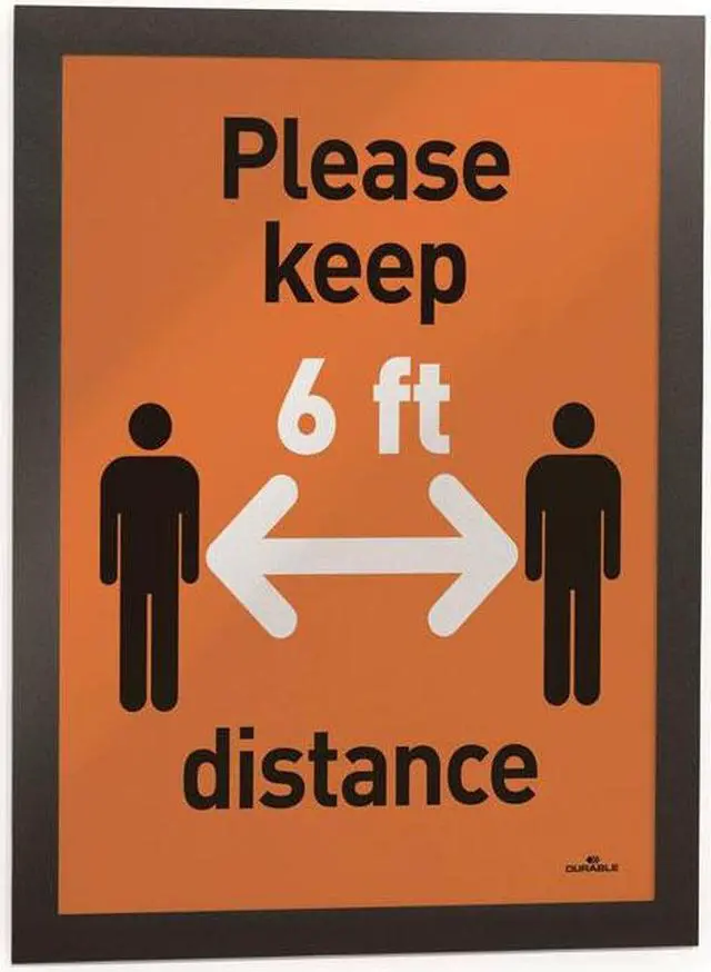 Alt view image 18 of 20 - Durable Duraframe Sign Holder, 11 X 17, Black Frame, 2/Pack 476901