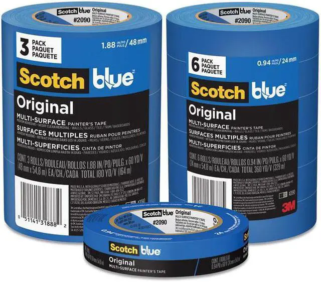 Alt view image 14 of 20 - 3M-Commercial Tape Div 209024EVP Painters Masking Tape, 1 in. x 60 yards