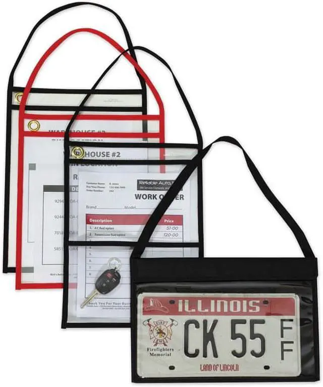Alt view image 11 of 19 - C-Line Shop Ticket Holder w/ Strap 9"Wx12"H 15/BX Red 41924