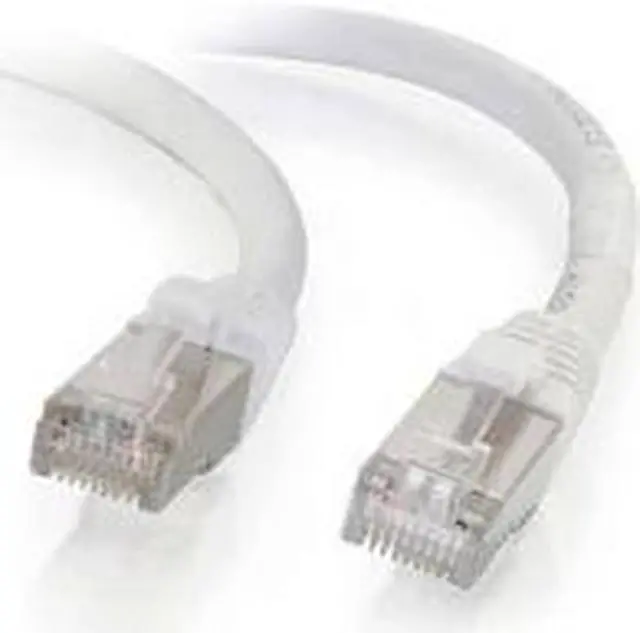 Alt view image 4 of 5 - C2G 00925 Cat6 Cable - Snagless Shielded Ethernet Network Patch Cable, White (14 Feet, 4.26 Meters)