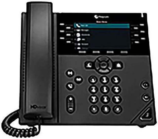 Alt view image 3 of 3 - Polycom VVX 450 (2200-48840-001) 12-Line Desktop Business IP Phone w/ Dual 10/100/1000 Ethernet Ports