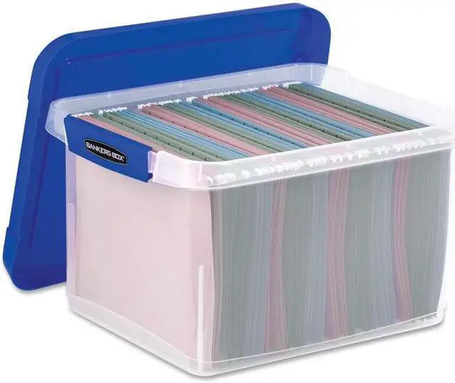 Alt view image 10 of 18 - Bankers Box Heavy Duty Plastic File Storage 14 1/8 x 17 2/5 x 10 3/5 Clear 0086201