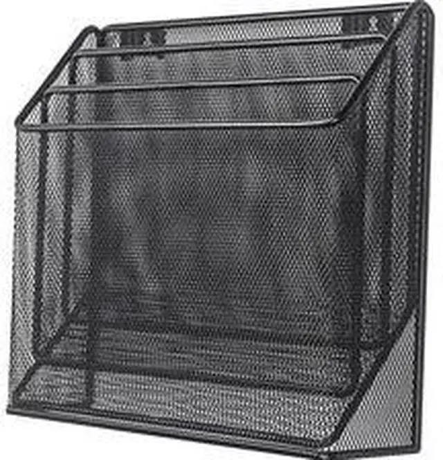 Alt view image 5 of 6 - Lorell Organizer 3-Tier 12-3/4"Wx3-1/2"Dx11-1/2"H Black 84138
