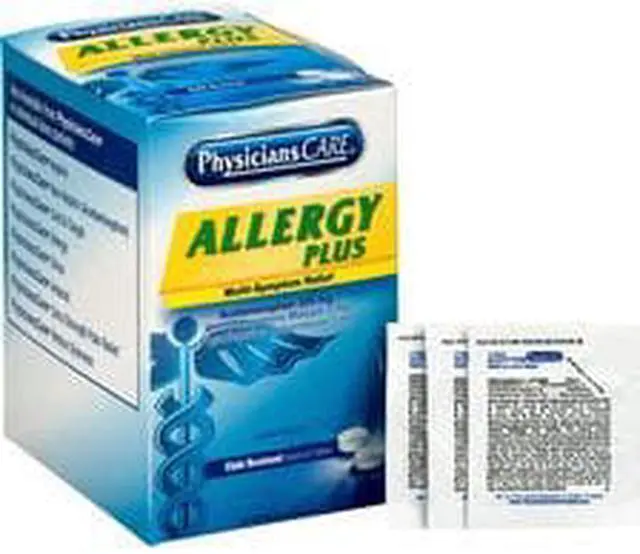 Alt view image 9 of 12 - Physicianscare Allergy Antihistamine Medication Two-Pack 50 Packs/Box 90091