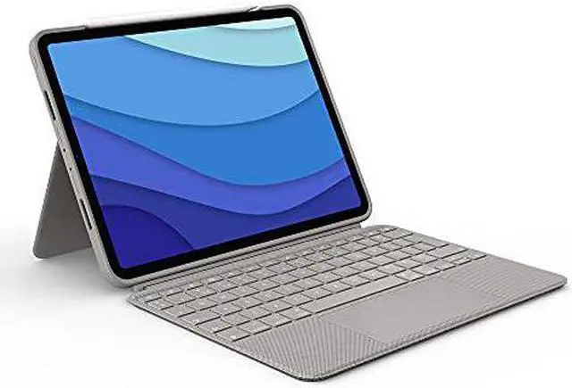 Alt view image 9 of 17 - Logitech Combo Touch Keyboard/Cover Case for 11" Apple iPad Pro 3rd Generation iPad Pro 2nd Generation iPad Pro Tablet Sand 920010165