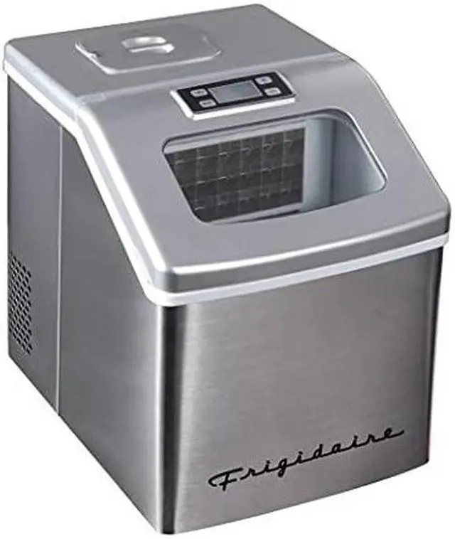 Alt view image 11 of 11 - Frigidaire EFIC452 40 lb. Freestanding Ice Maker in Stainless Steel