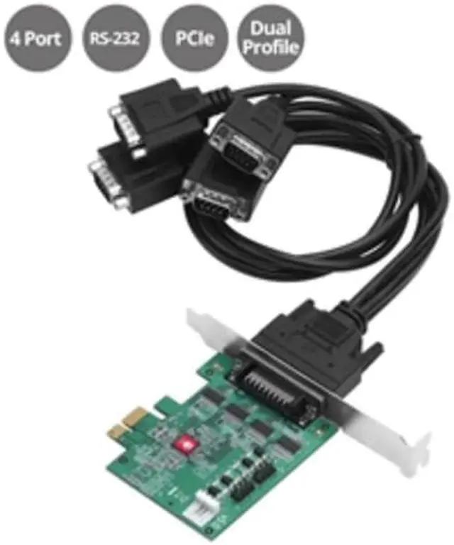 Alt view image 11 of 14 - DP CYBERSERIAL 4S PCIE RS-232