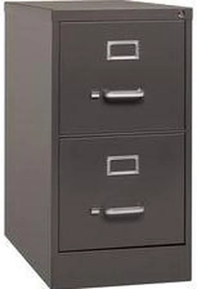Alt view image 9 of 14 - Lorell LLR60156 Vertical File, 2 Drawer, 15 in. x 26.5 in. x 28.38 in., Medium Tone