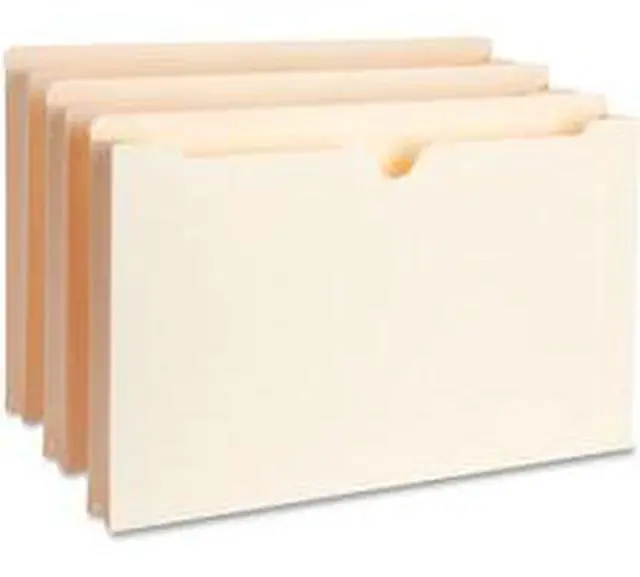Alt view image 4 of 6 - Business Source File Pockets Straight Tab 1-1/2" Exp. 300 Cap. Lgl 50/BX MLA 65802