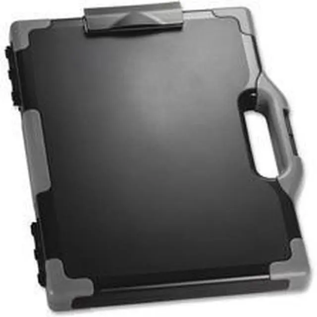 Alt view image 3 of 3 - Officemate Carry-All Clipboard Box 13"W x 2"D x 16"H Gray 83324