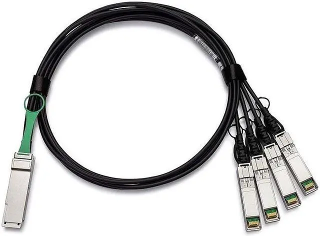 Alt view image 4 of 4 - Axiom X2125A-5M-N-AX Direct Attach Cable - Sfp+ To Qsfp+ - 16.4 Ft - Twinaxial - Passive