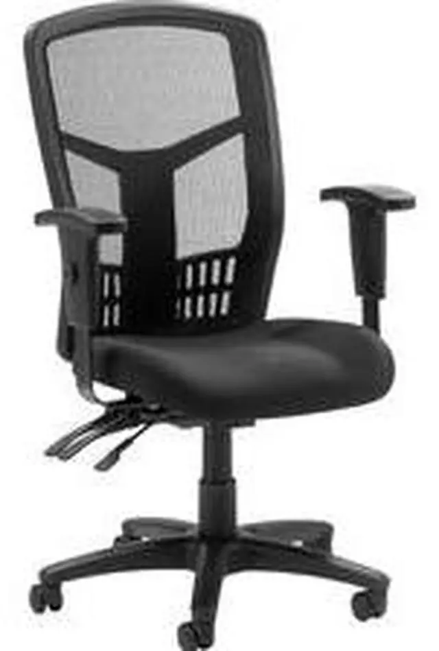 Alt view image 12 of 16 - Lorell Exec High-Back Chair Mesh 28-1/2"x28-1/2"x45 Black 86200