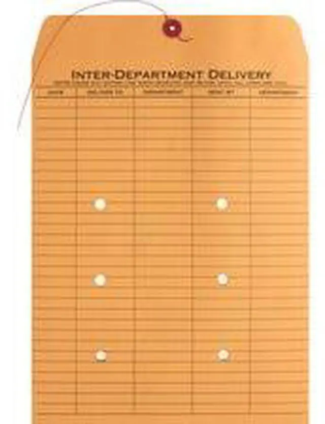 Alt view image 11 of 11 - Inter-Dept.Envelopes Str/Button Close 10"x13" 100/CT Kraft