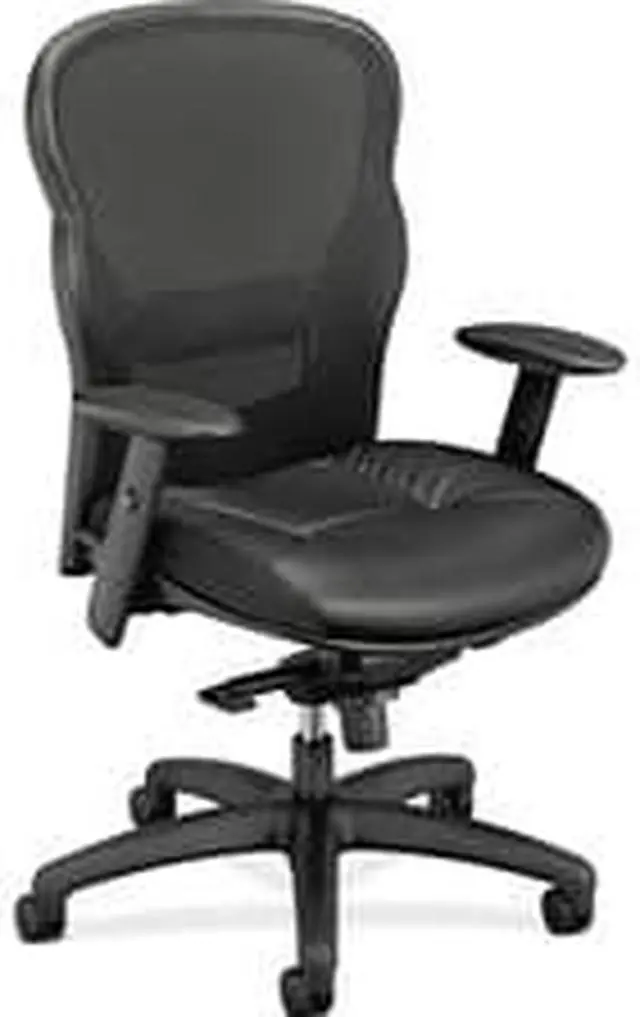 Alt view image 6 of 6 - HON Company Wave Mesh High-Back Task Chair 250lbs Cap. Black HVL701SB11