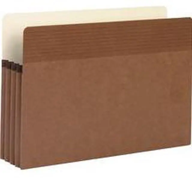 Alt view image 6 of 6 - Business Source File Pocket 3-1/2" Exp. Legal 25/BX Redrope 65794