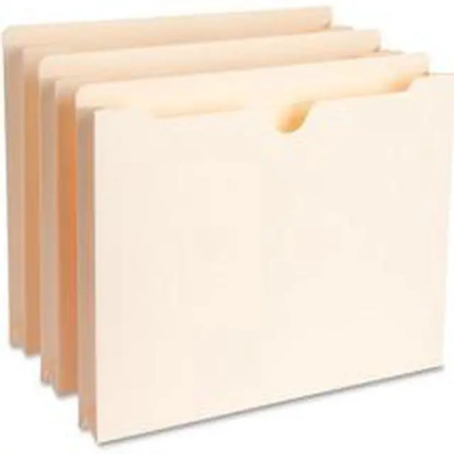 Alt view image 6 of 8 - Business Source File Pockets Straight Tab 1-1/2" Exp. 300 Cap. Ltr 50/BX MLA 65798