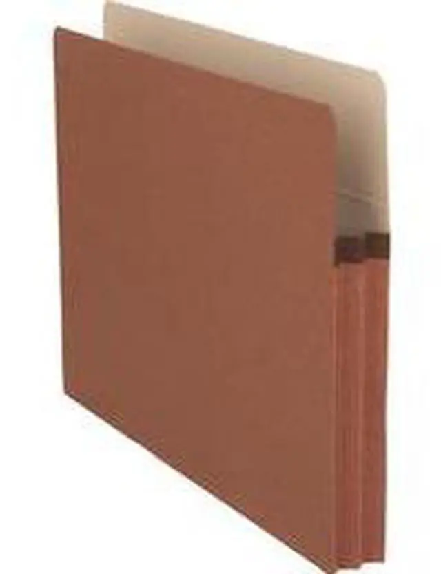 Alt view image 7 of 7 - Business Source File Pocket 1-3/4" Exp. Letter 25/BX Redrope 65790
