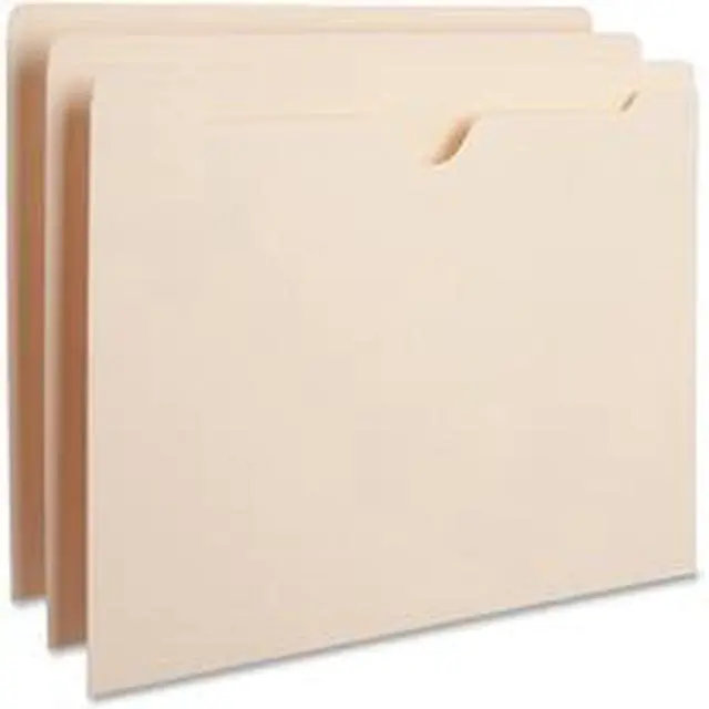 Alt view image 5 of 6 - Business Source File Pocket Straight Cut Tab Flat 50 Cap. Letter 100/BX MLA 65796