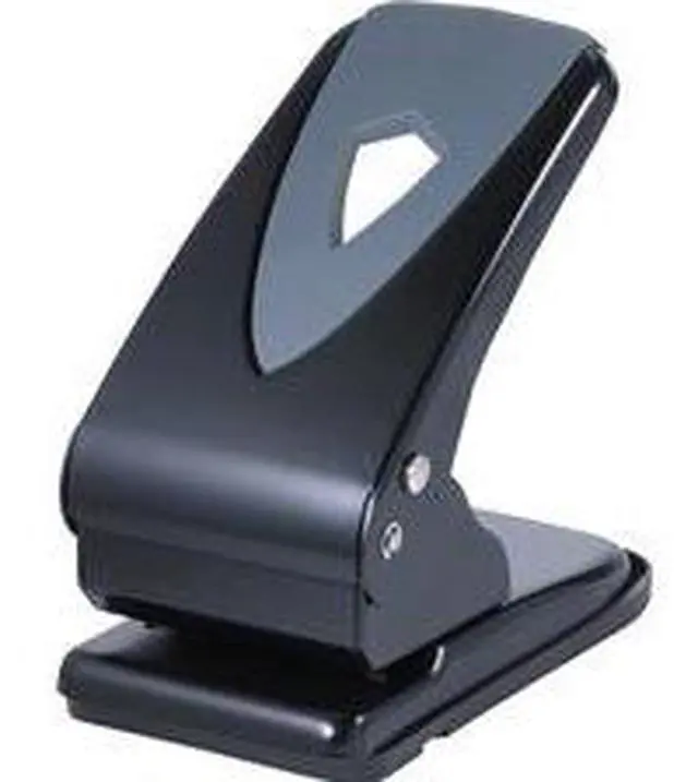 Alt view image 5 of 7 - Business Source 2-Hole Punch Metal Drill 1/4" 60 Sht Cap Silver/Gray 62896