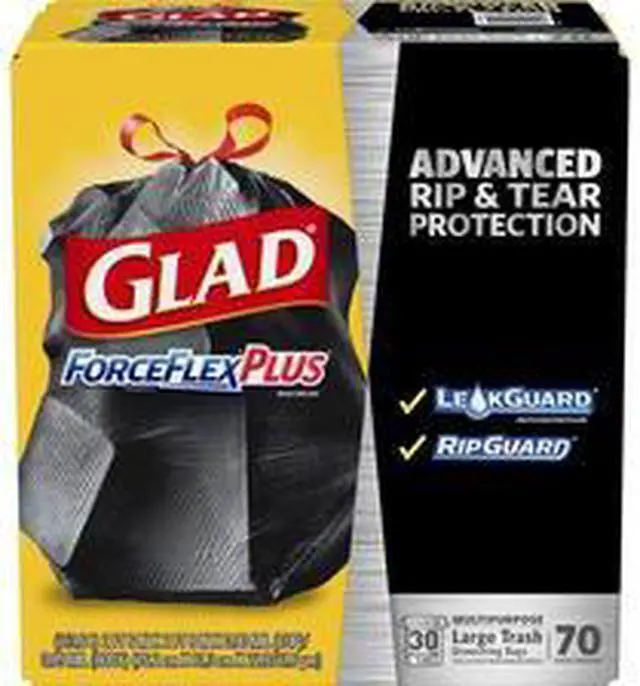 Alt view image 12 of 12 - Glad ForceFlex Trash Bag 70 EA/BX