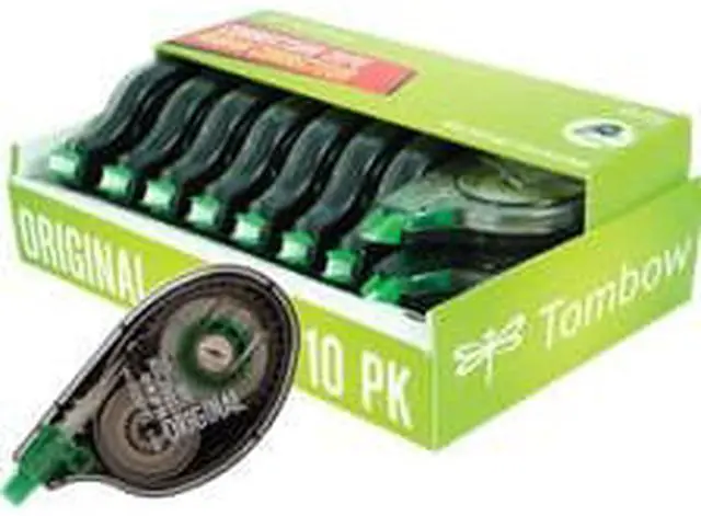 Alt view image 3 of 11 - Tombow MONO Correction Tape 1/6" x 394" White Tape 10/Pack 68720