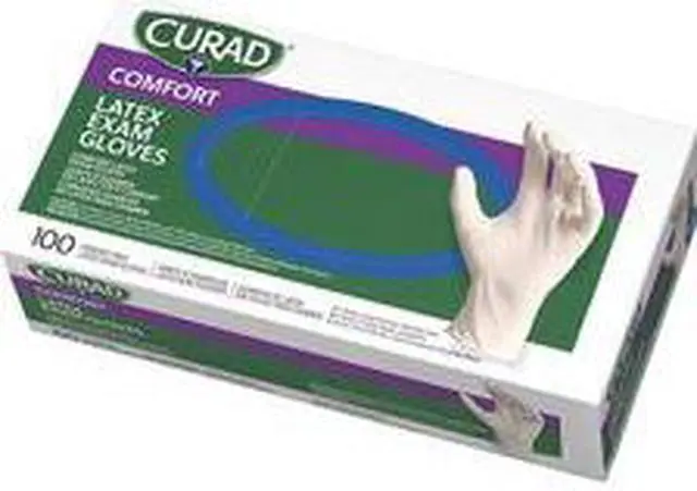 Alt view image 9 of 10 - Medline Industries- INC. MIICUR8103 Latex Exam Glove- Powder Free- X-Small- White
