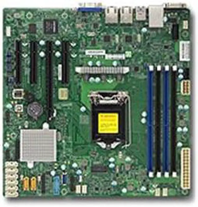 Alt view image 6 of 8 - Supermicro X11SSM-F-B LGA1151/ Intel C236/ DDR4/ SATA3&USB3.0/ V&2GbE/ MicroATX Motherboard