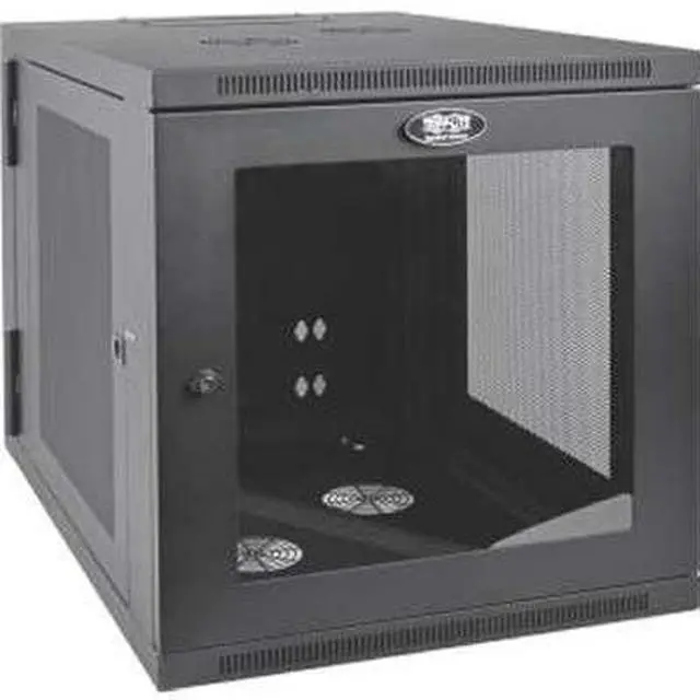 Alt view image 7 of 15 - Tripp Lite SRW12US33G SmartRack 12U Server-Depth Wall-Mount Rack Enclosure Cabinet