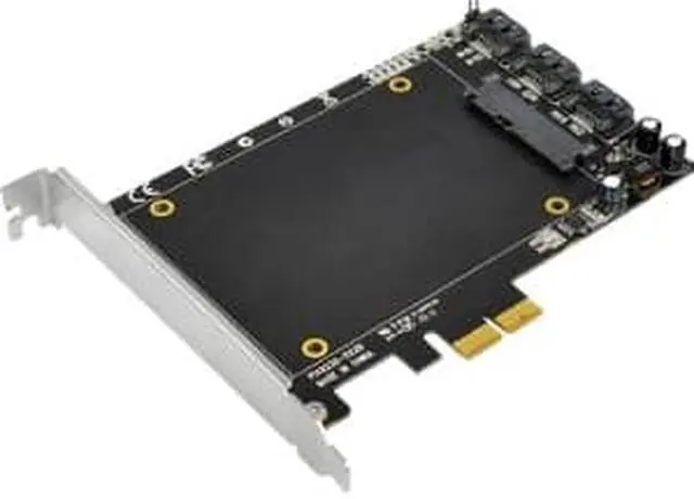 Alt view image 6 of 9 - SIIG SATA 6Gb/s 3i+1 SSD Hybrid PCIe